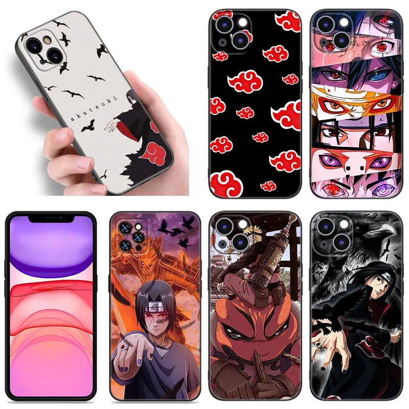 Чехол для телефона с аниме Uciha-Boy для Apple iPhone 12 13 Mini 11 14 Pro XS Max 6S 6 7 8 Plus 5S X XR SE 2020 2022, мягкий черный чехол из ТПУ