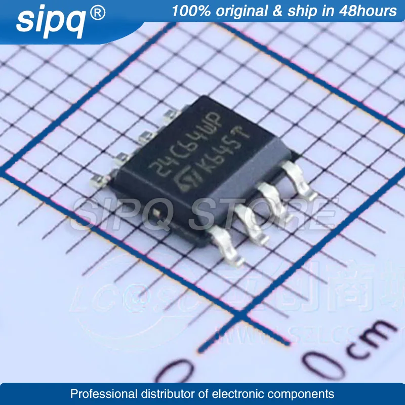 

10PCS/LOT M24C64-WMN6TP M24C64 64Kbit I2C SOP-8 EEPROM Brand New and Original In Stock Authentic Product