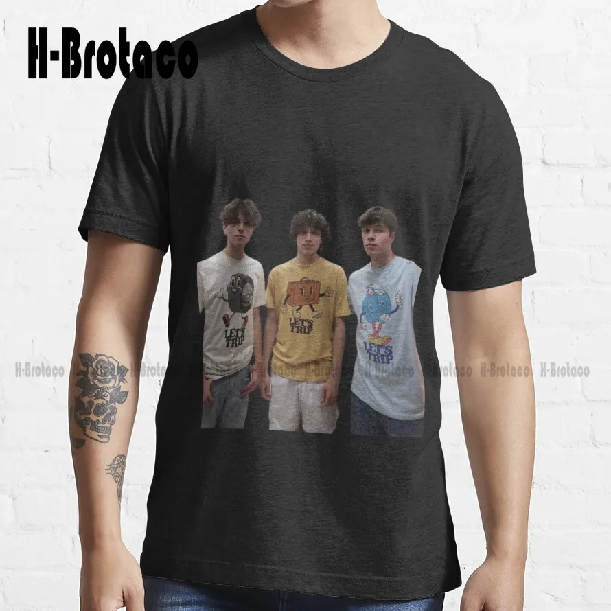 

Тройная трендовая футболка Sturniolo, рубашки с воротником для женщин, индивидуальные футболки унисекс в стиле ретро с цифровой печатью