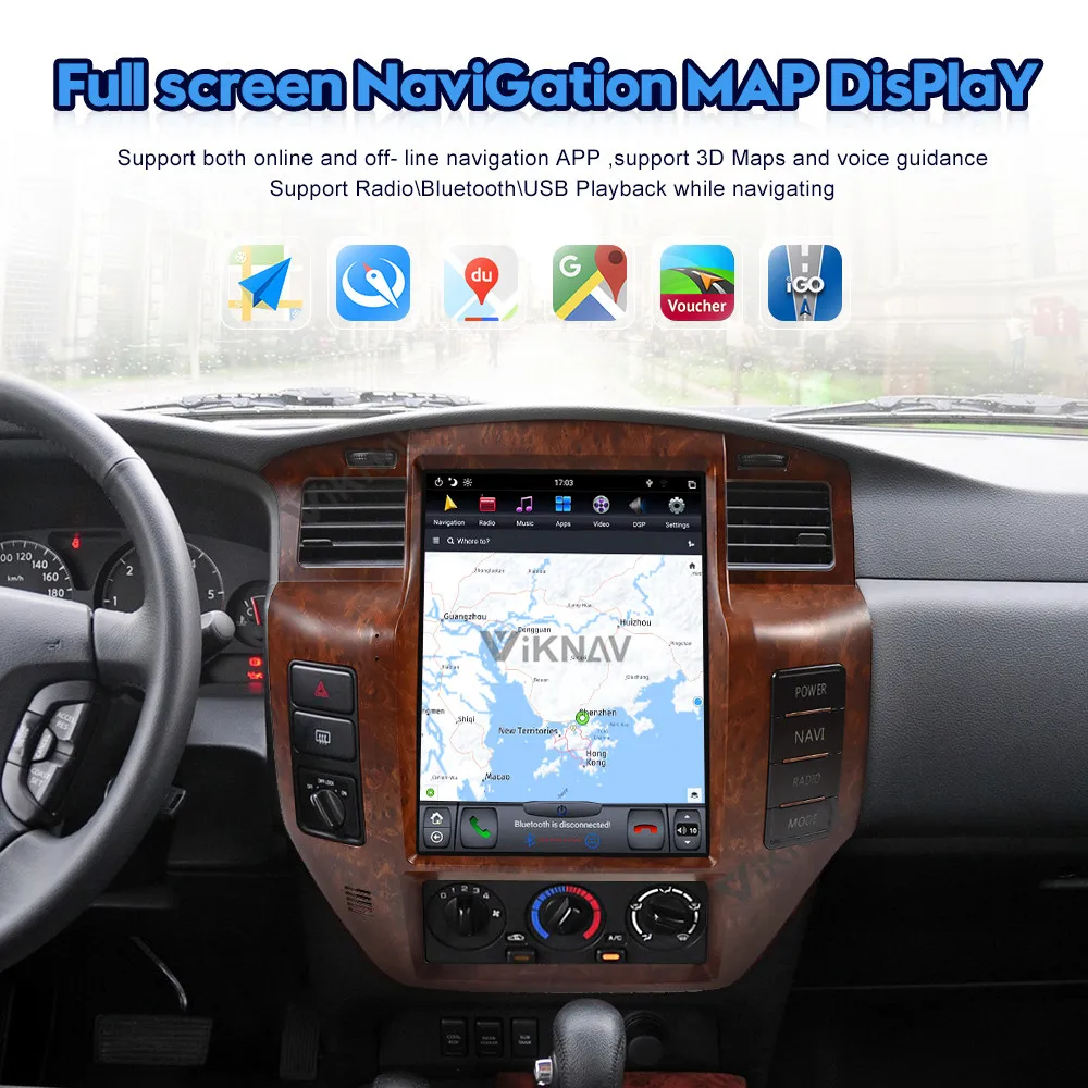 

Автомагнитола 2 din для NISSAN патруль Y61 2004-2019, стерео, с вертикальным сенсорным экраном, мультимедийный плеер на Android