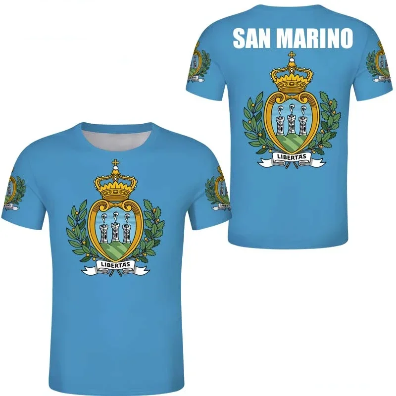 Мужская Футболка С 3D Принтом San Marino Свободная Посадка Повседневная Семейная