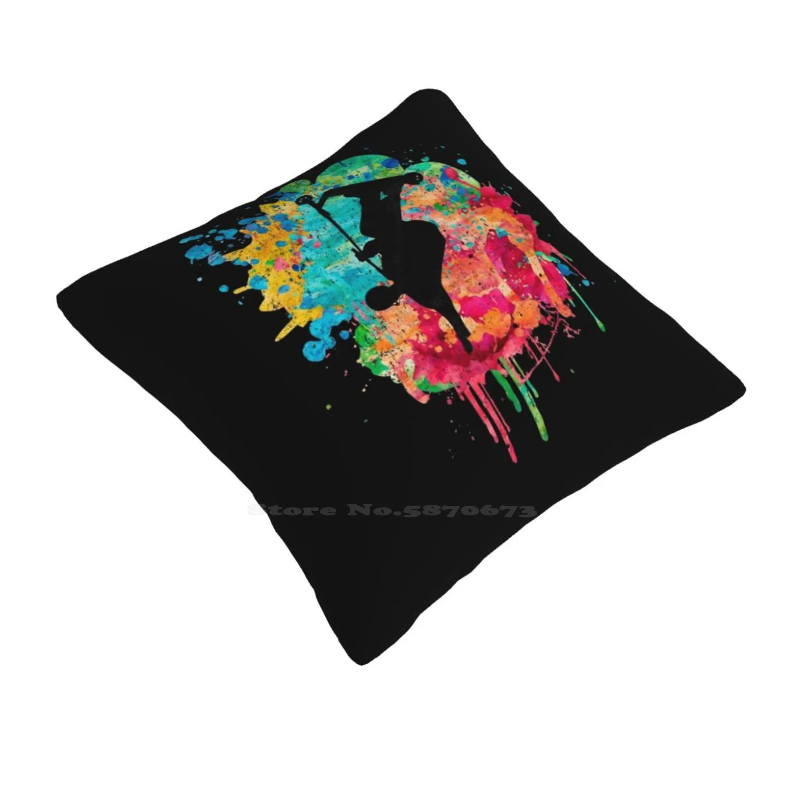 Трюковый скутер кикскутер скейт трюки диванная подушка наволочка трюковый