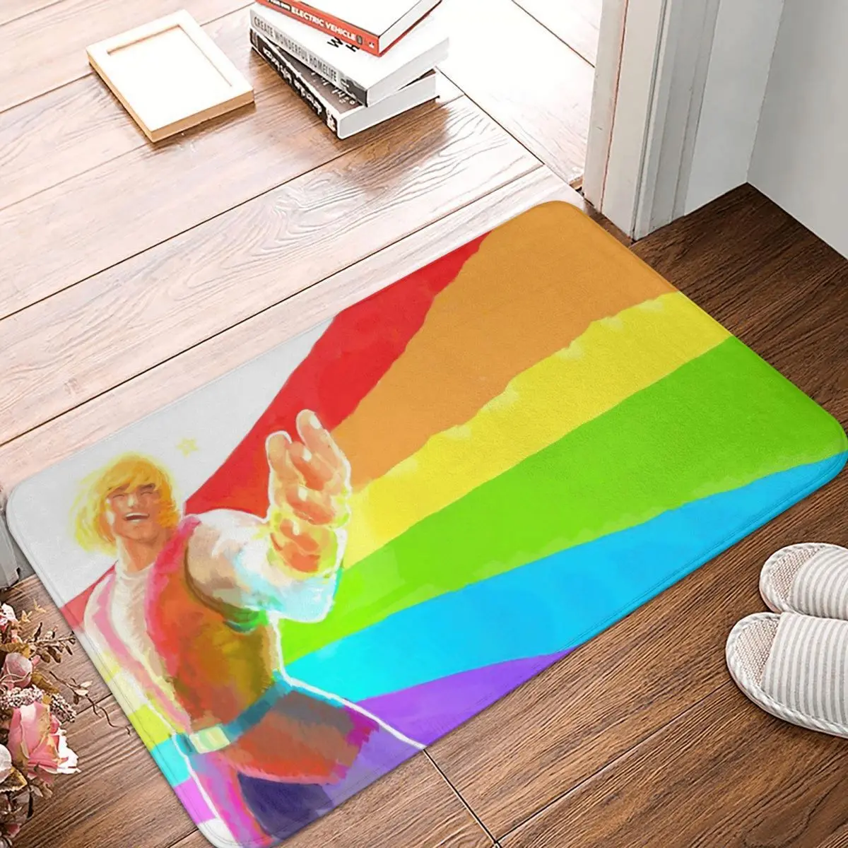 

He-Man and the Masters of the Universe Bathroom Mat Rainbow Man Doormat Living Room Carpet Outdoor Rug Home Decor