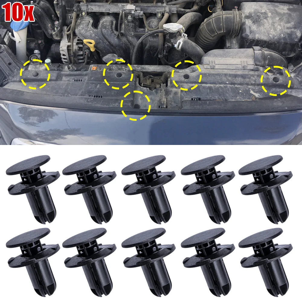 

10x автомобильный бампер, фиксатор крыла, зажимы нажимного типа 86595-2T500 1420608250 B для Hyundai Accent Creta Genesis Kona Sonata Tucson