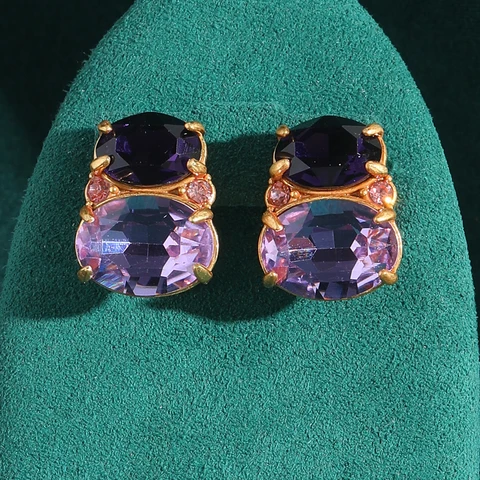 LOVE GREEN LIVE GREEN Серьги-гвоздики из хрусталя