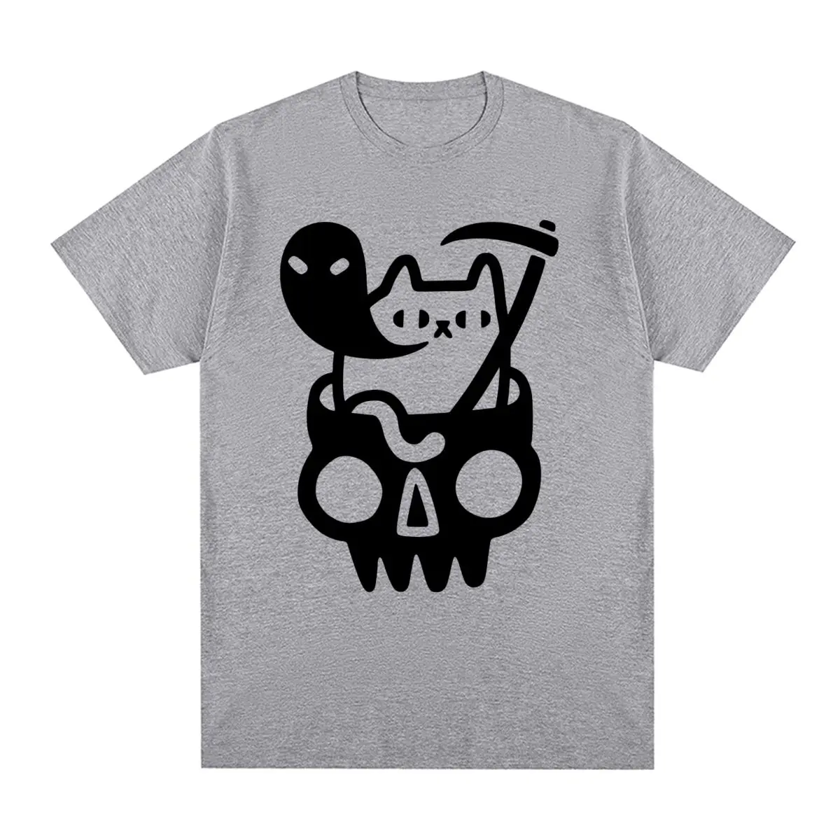 

Винтажная футболка с черными кошками, смешная Хлопковая мужская футболка с Humor Gift, новая футболка, женские топы