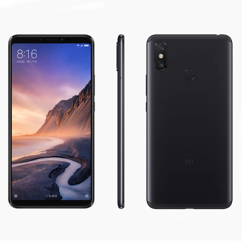 Najtaniej Xiaomi Mi Max 3 Snapdragon 636 Powrót Odcisk Palca 6.9 Calowy Ekran 12MP Bluetooth 5.0 Android Smartphone