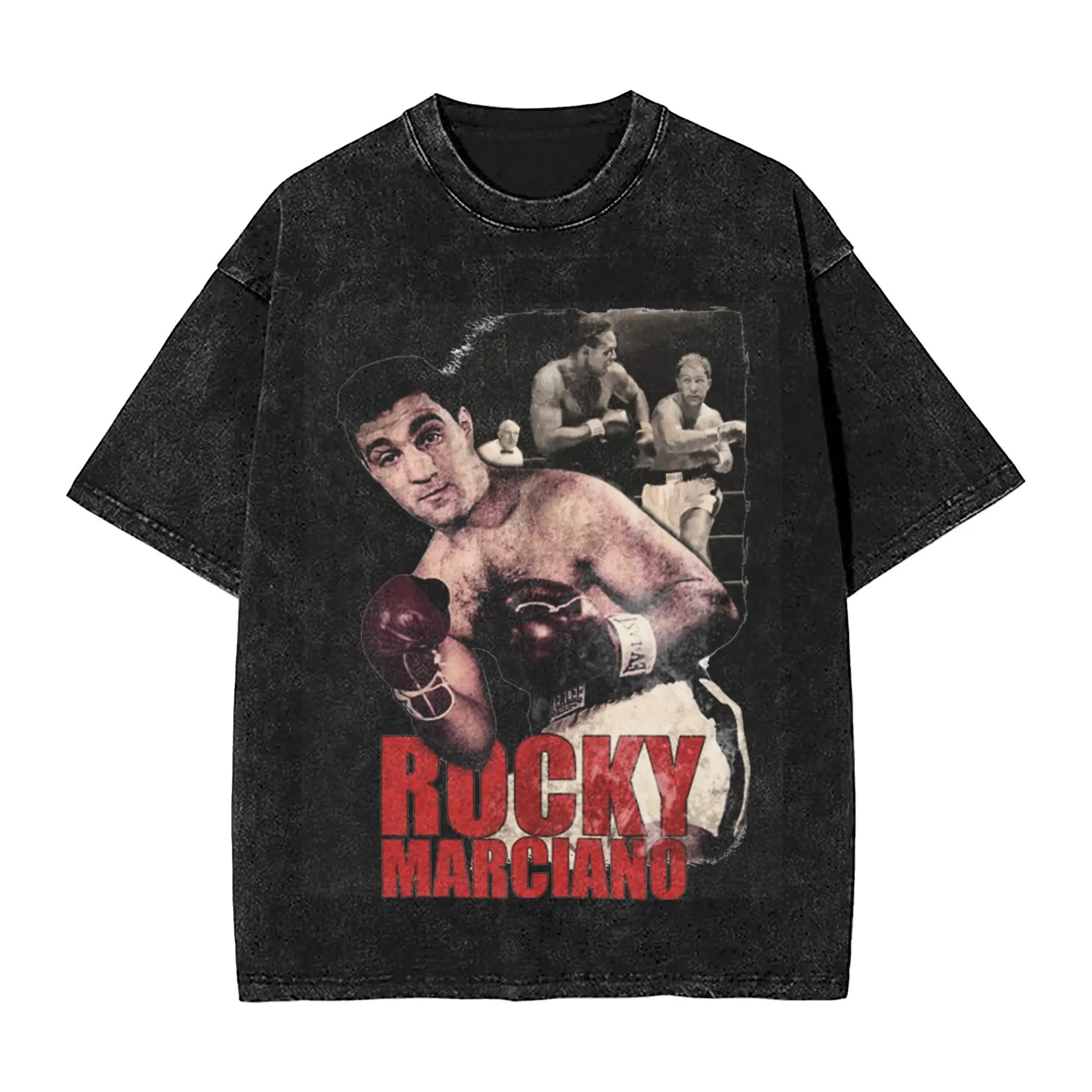 Stylish Rockys Marciano boxing boxer Apparel T-Shirts for Men Women Cotton Washed Tee Shirts Clothing