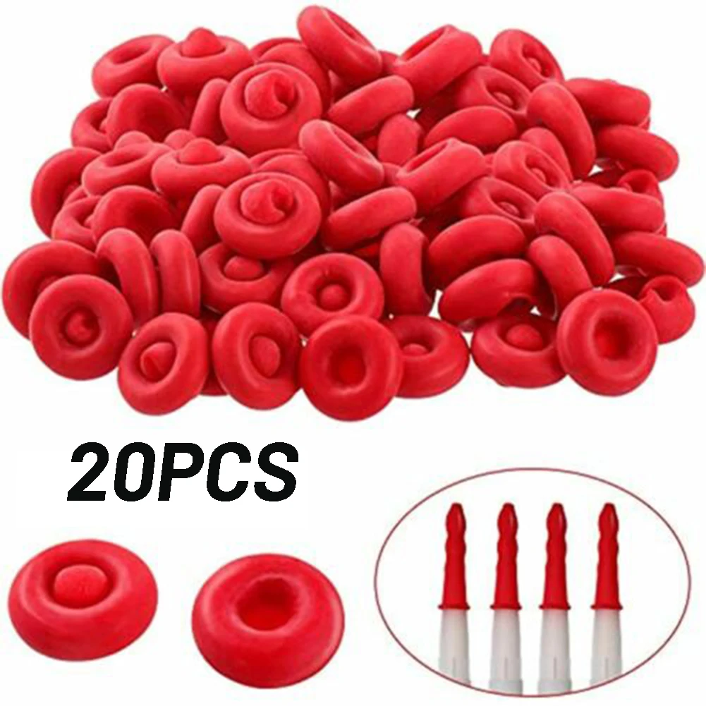 

10/20/50Pcs Caulk Cap Red Saving Cap Sealer Saver Open Caulking Tube For Sealing And Preserving Eropper Latex Cap Adhesives Tool