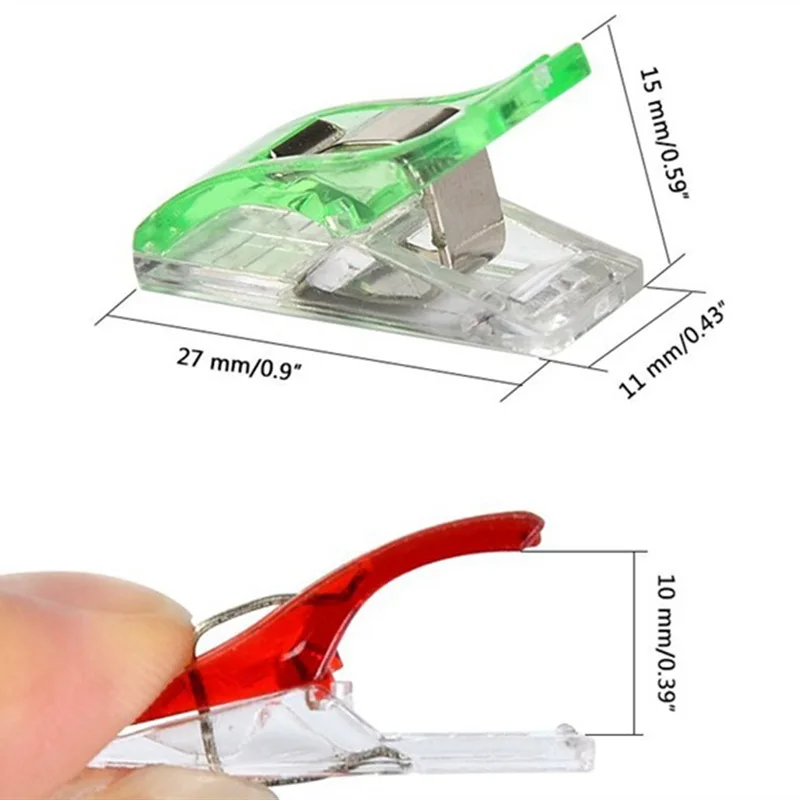 

1 Pack Of 50 Colored Japanese Fixed Position Plastic Axe Clips With Edge Clips Plastic Clip For Patchwork Sewing
