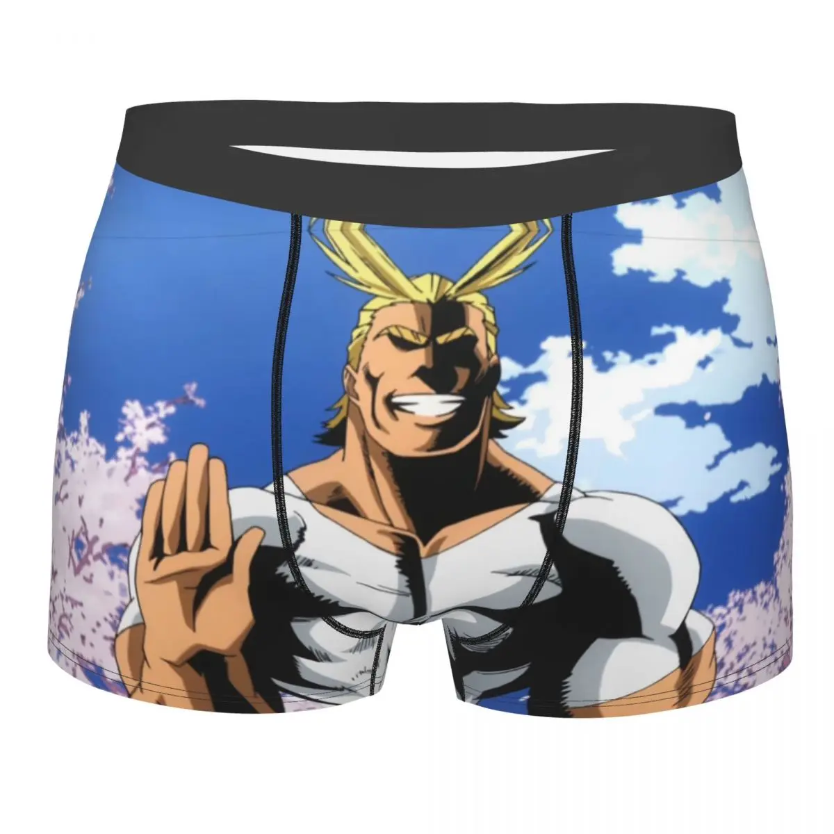 Мужские трусы-боксеры короткие трусики-шорты My Hero academic Collage All Might мягкое нижнее
