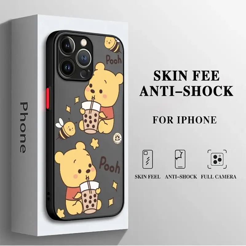 Чехлы для телефонов Apple iPhone 11 16 чехол 8 14 12 Pro 15 7 8Plus 13 Mini XS X XR Роскошный Disney Winnie THE Pooh