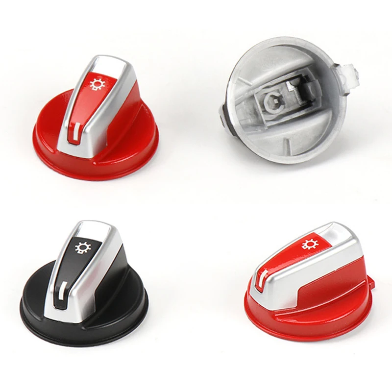 

2-color Headlight Switch Knob Car Headlamp Adjustment Knob Button Switch Auto Button Decor Interior for BMW 3 Series X1 E84 E90