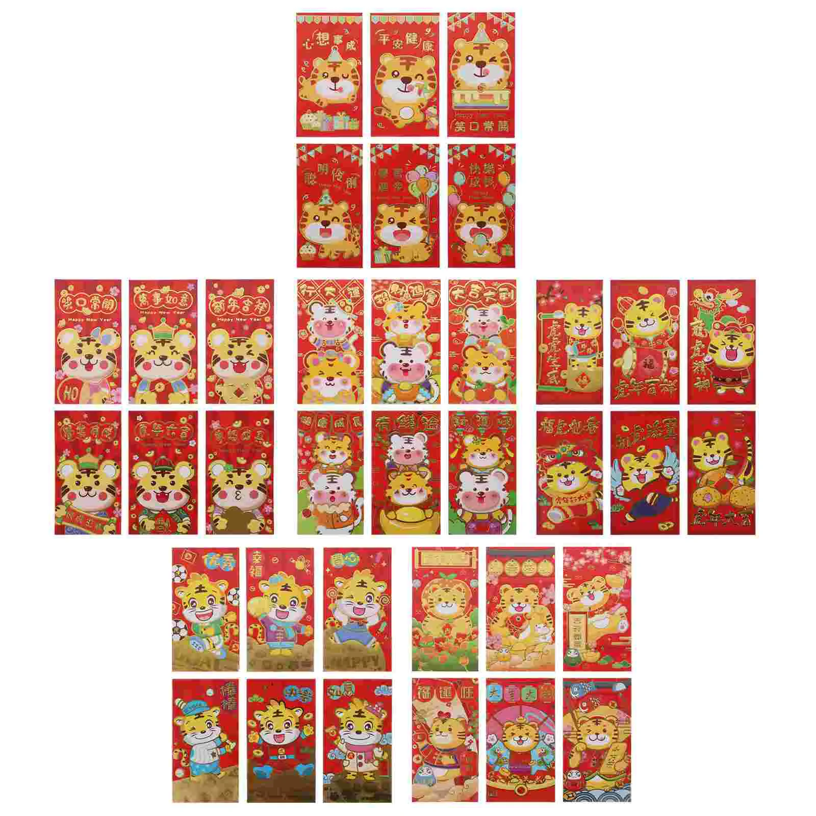 

Red Year New Chinese Envelope Packets Envelopes Money Lucky Hong Baogift