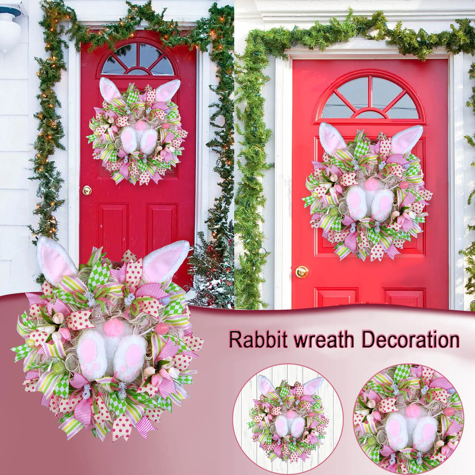

Easter Bunny Butt With Ears Cartoon Bunny Shape Cute Decoration Ornaments