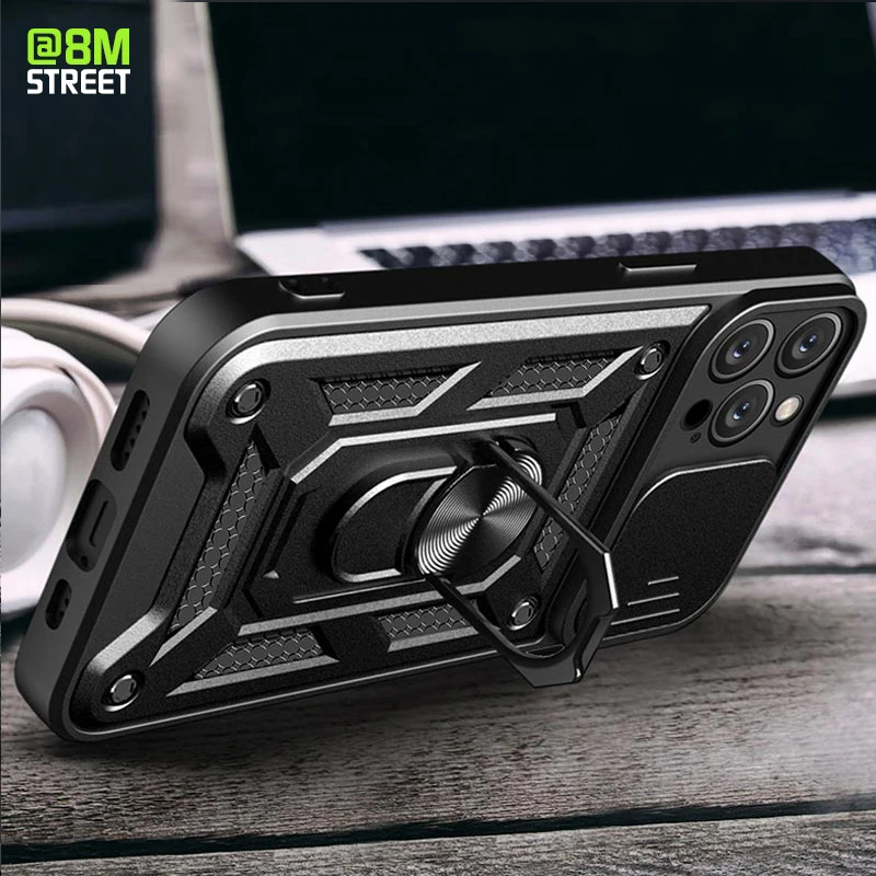 

Outdoor Sport Anti-Drop Magnetic Ring Stand Holder Case For iPhone 11 12 13 14 Pro Max X XR XSMax 12 13 Mini 7 8 Plus Back Cover