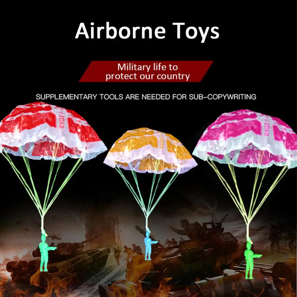 

Easy To Play Kids Hand Throwing Parachute Toy Plastic Children Parachute Toy For 7-14 Years Old Mixed Colors Kids Game Creative
