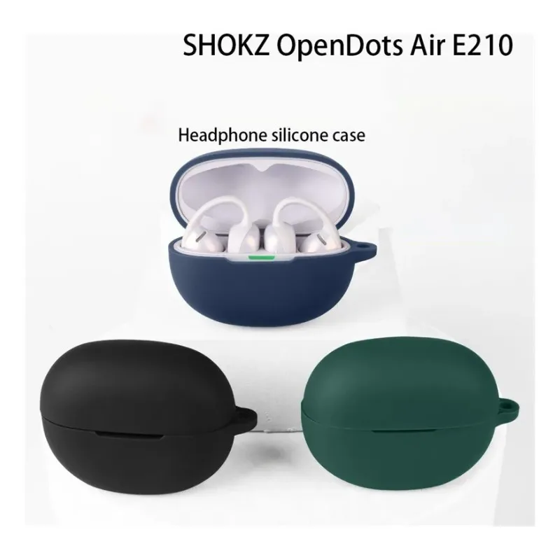 Фото Чехол Skinlee для SHOKZ OpenDots Air E210, разноцветный, из жидкого силикона, полностью защитный, для SHOKZ OpenDots Air E210 №2