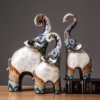 Elephant Animal Statue Resin Crafts Desk Bookcase Ornaments Nordic Living Room Home Decoration Aesthetics Room Decoration