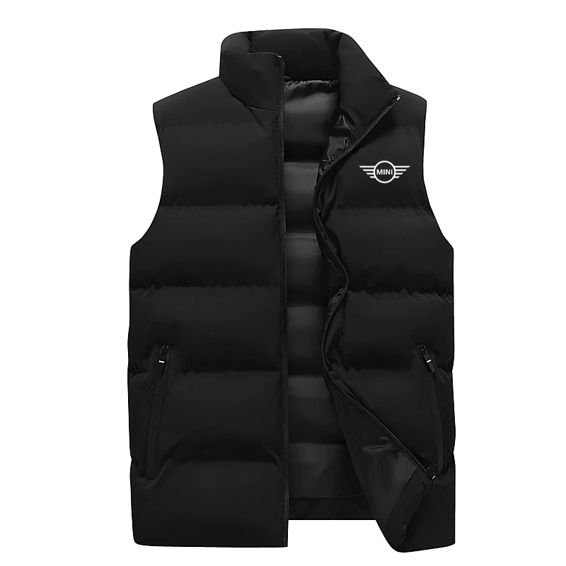 

2022 autumn and winter men's vest jacket led the trend of sleeveless cotton-padded men's pull jacket windproof jacket