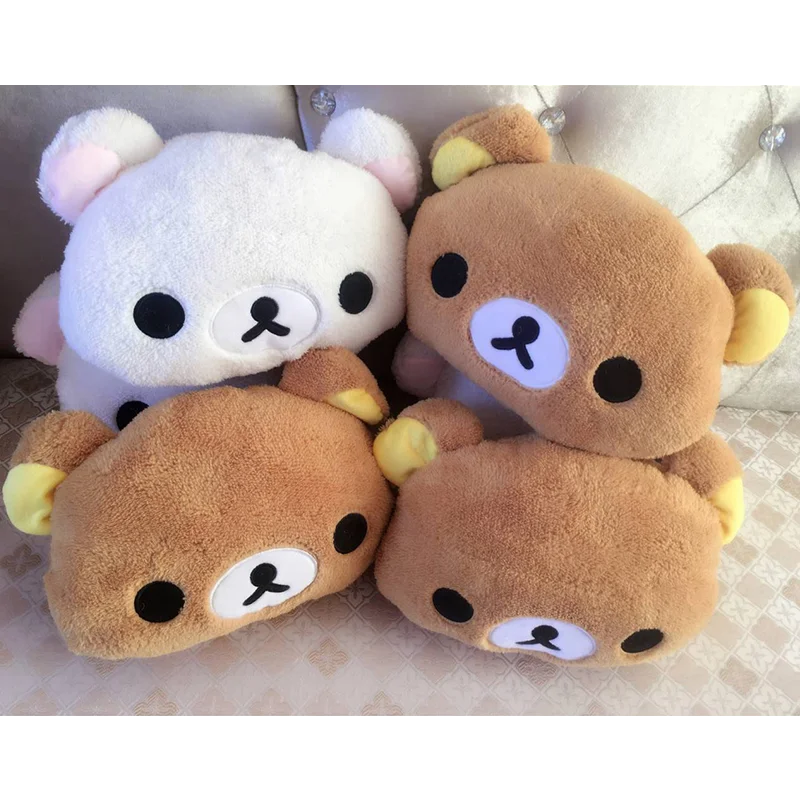 

Rilakkuma Plush Pillow Toy Kiiroitori Chick Couple Teddy Bear Stuffed Doll Hand Warmer In Winter Gift