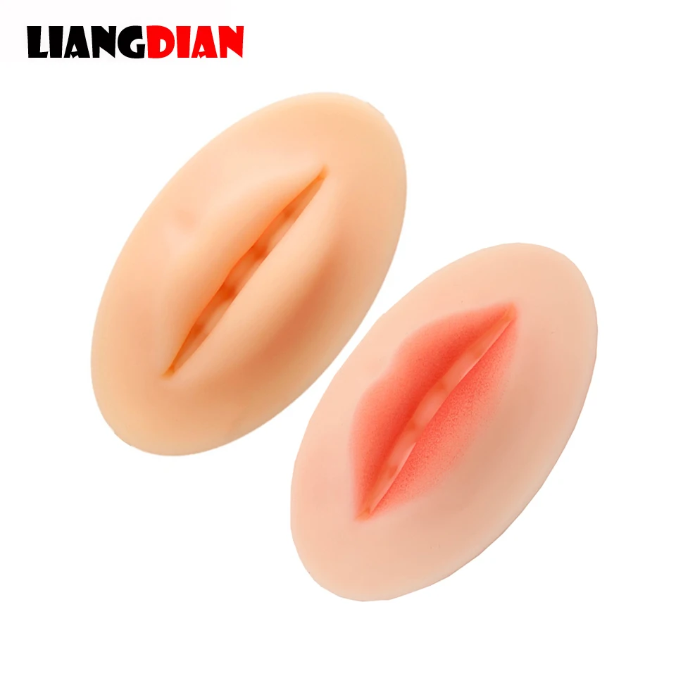 5/10PCS 3D Silicone Lips Practice Fake False Skin For Lips Permanent Makeup Tattoo Microblading Training Accessory