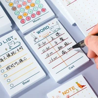 50 sheets cartoon plan note paper student kawaii memo pad hand account creative diary korea school stationery