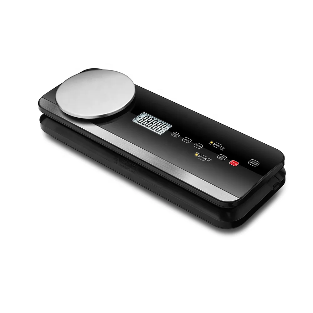 

Popular plastic bag food vacuum sealer with kitchen scale function