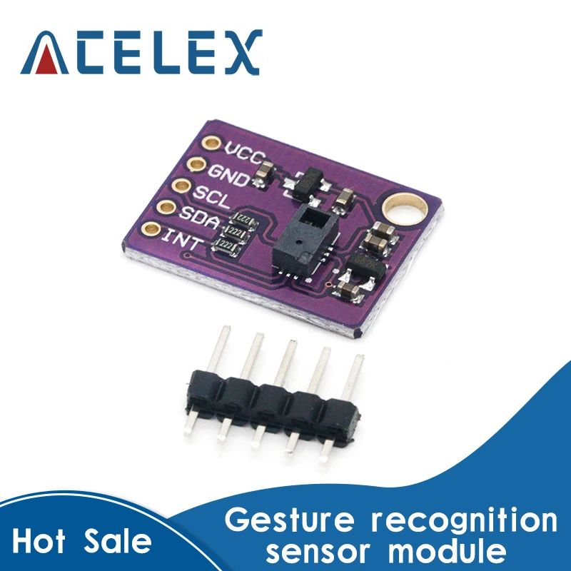 PAJ7620U2 Various Gesture Recognition Sensor Module For Arduino Built-in 9 gesture IIC interface intelligent recognition