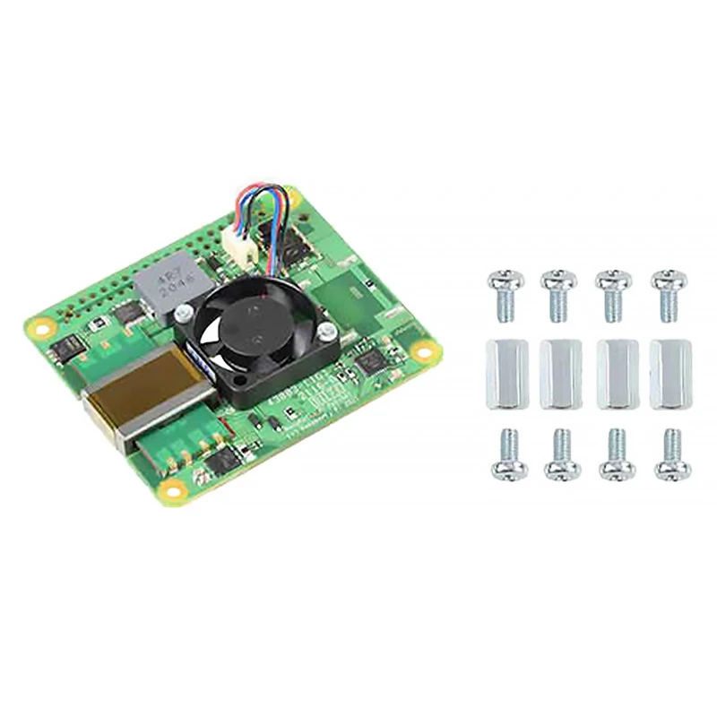 

Expansion Board for Raspberry Pi 3B+/4B PoE+ HAT, Power over Ethernet Expansion Board V2 Supports 802.3Af/At PoE