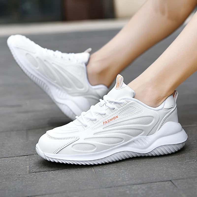 Fujeak Lightweight Sport Women's Shoes Trendy Running Shoes Plus Size Comfortable Sneakers Breathable Mesh Footwear Casual Shoes