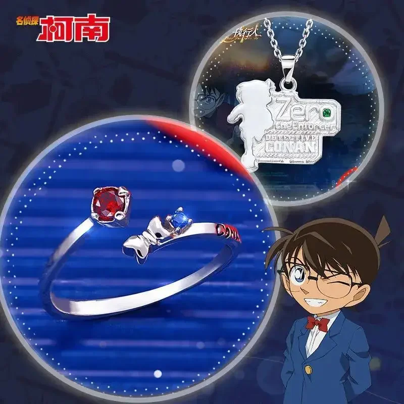 Женское кольцо в стиле аниме Детектив Конан стразы женские кольца ювелирные