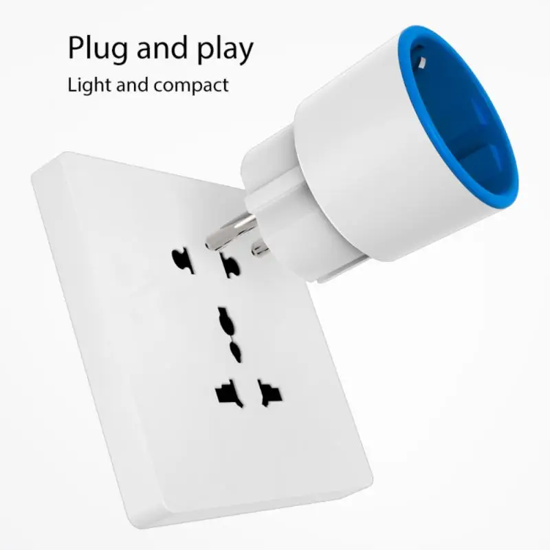 

Power Monitor Zigbee Plug 16a Wifi Plug Via Alexa Google Home Remote Control Smart Plug Smart Home Eu Smart Plug Power Adapter