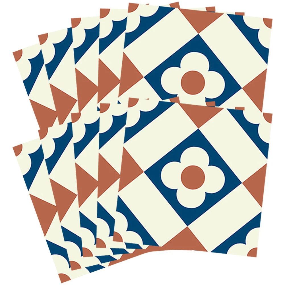 

20 Sheets Tile Stickers Decorative Stickers Geometric Pattern Vinyl Wall Decals