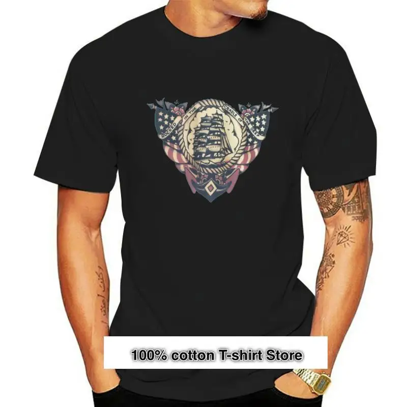 

Camiseta de tatuaje náutico para hombre y mujer, camisa con estampado Retro de ancla, marinero, Jerry, nuevo diseño, Unisex
