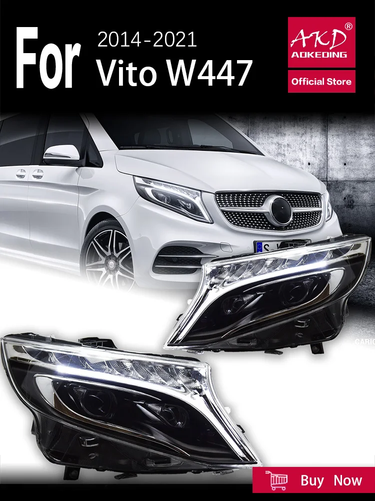 Ajustement parfait. Motohobby Jeu de tapis de sol en caoutchouc pour Mercedes-Benz Vito III W447 / Classe V W447 à partir de 2014