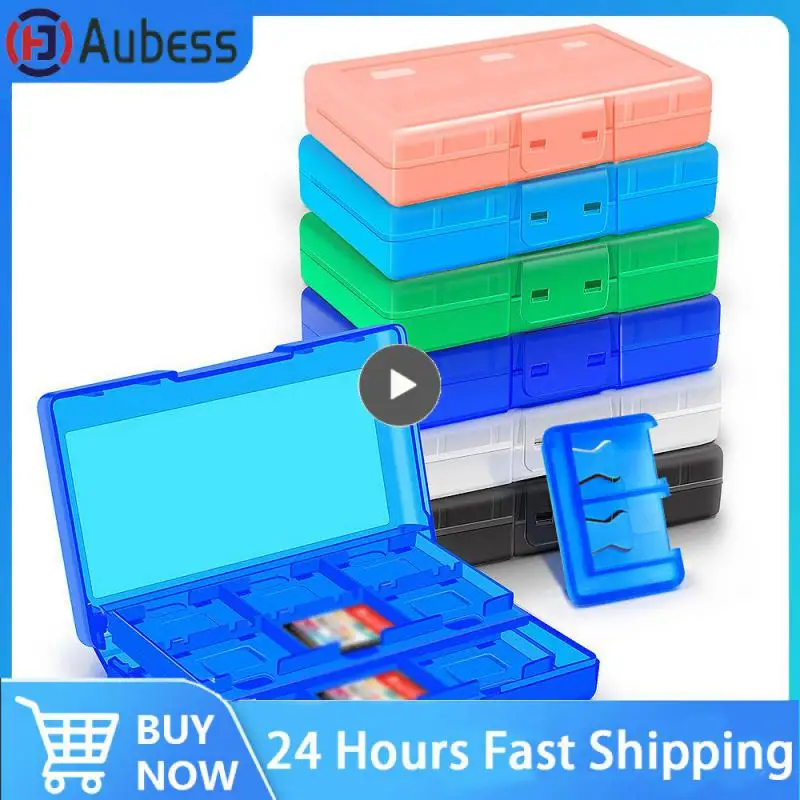 

Pink Game Machine Card Box Mini Portable Storage Box High-altitude Anti-fall Stable And Not Loose Magnetic Card Box White Blue