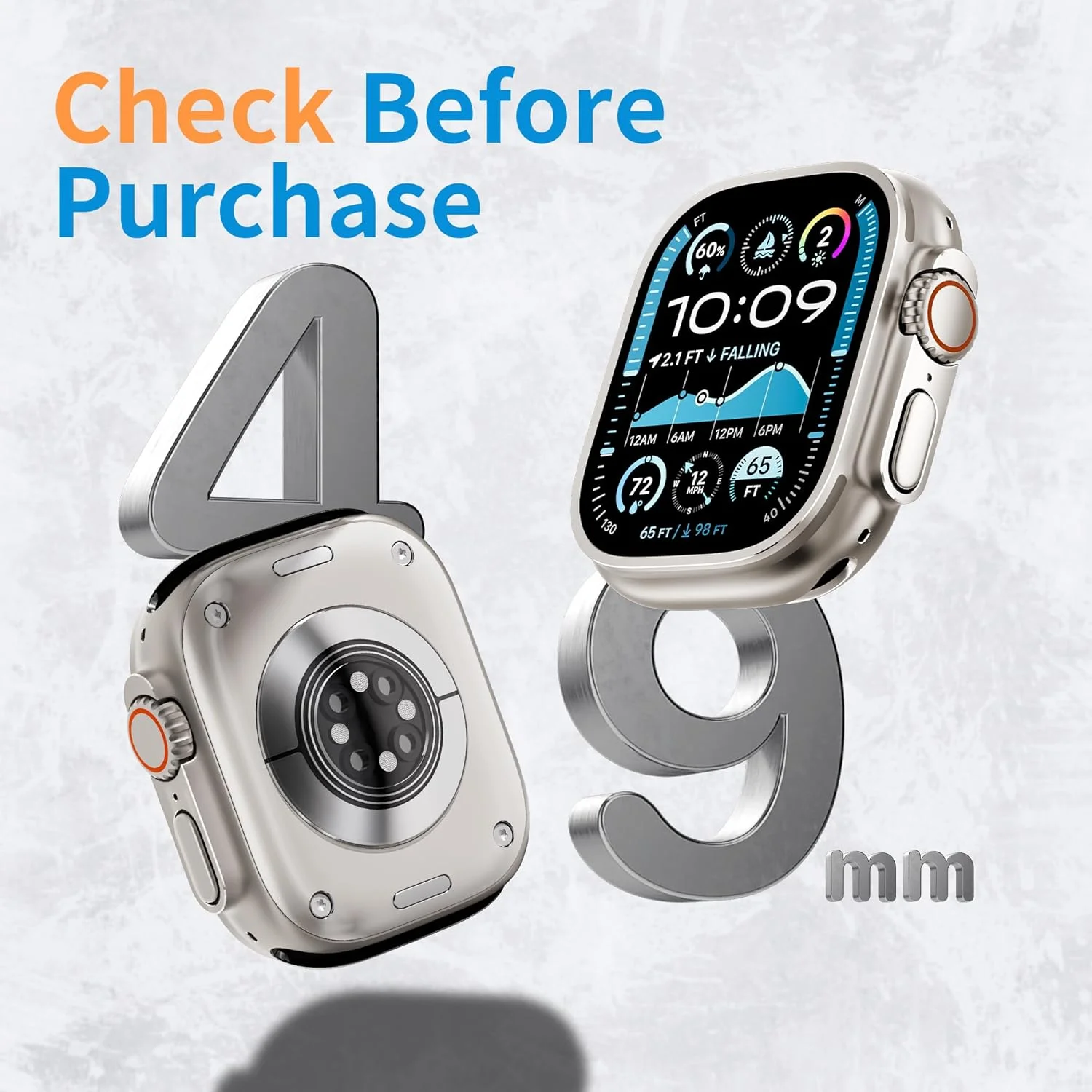 Фото 6 шт. гидрогелевых пленок с инструментом для Apple Watch Ultra 2 Ultra 3 49 мм, защитная пленка для экрана, защита от царапин, HD TPU пленка, защитное покрытие №4
