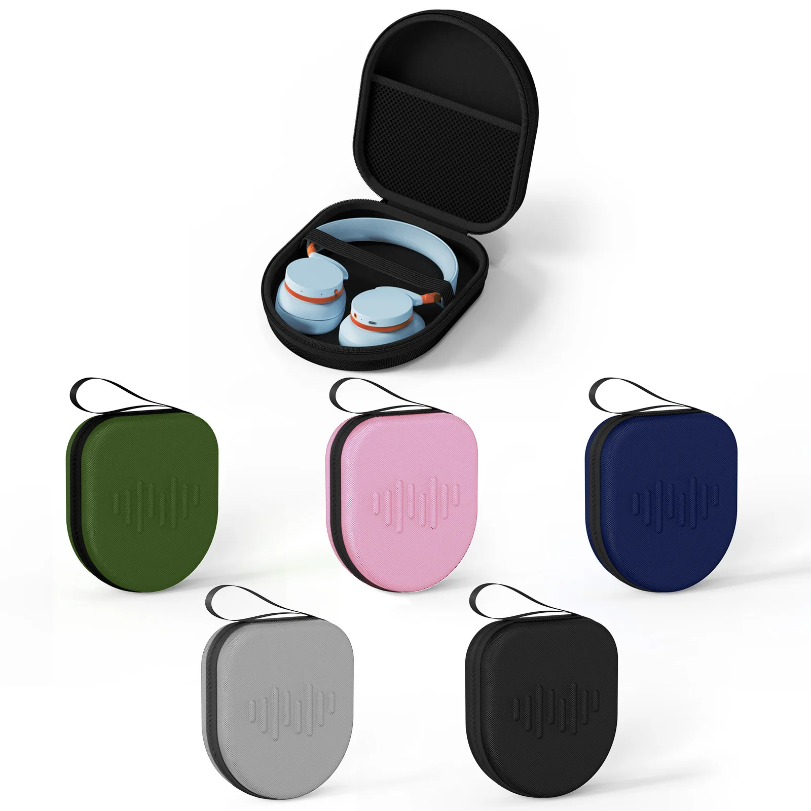 Фото Чехол для наушников JBL Tune 720BT / 770BT / 770NC, Soundcore Q20i/Q30/Q20, WH-CH520/WH-CH720N, жесткий кейс из EVA, сумка для переноски №1