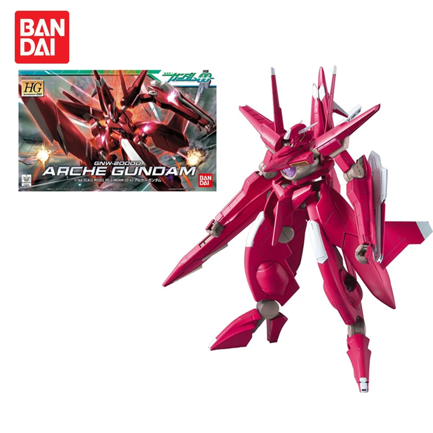 Bandai Original Assembled Model Gundam 00 HG 43 1/144 ARCHE GUNDAM Action Figure Collectible Model Toy Figurine Model Toys