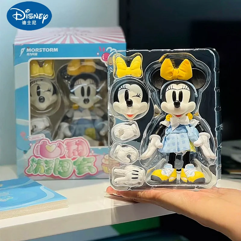 Фото Коллекционная подвижная фигурка Микки и Минни Маус от Morstorm Disney, модная игрушка, настольное украшение, коллекционный предмет для взрослых, для демонстрации №1