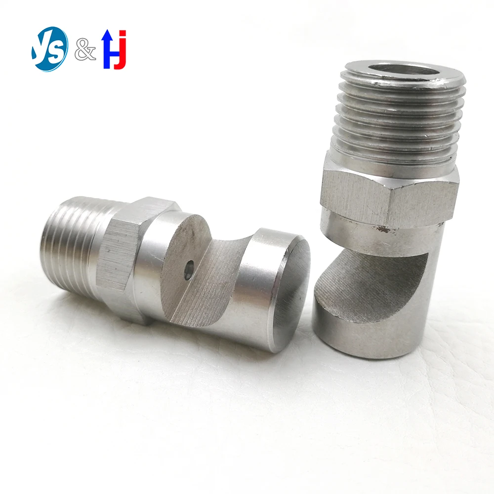 

1/8" 1/4" 3/8" 1/2" 3/4" BSP Male Stainless Steel Deflected wide-Angle Flat Fan Nozzle Spray Sprinkler for Dust Removal Cooling