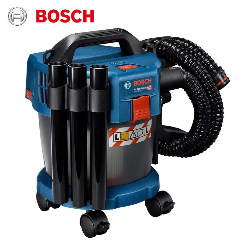 Фото Bosch GAS18V-10L беспроводной пылесос, литиевая батарея, 18 в, промышленный пылесборник, 10 литров, мобильный пылесос для сухой и влажной уборки №1