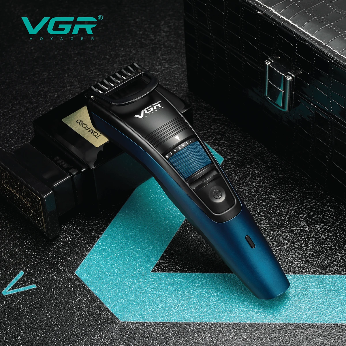 VGR Профессиональная машинка для стрижки волос USB перезаряжаемый Машинка