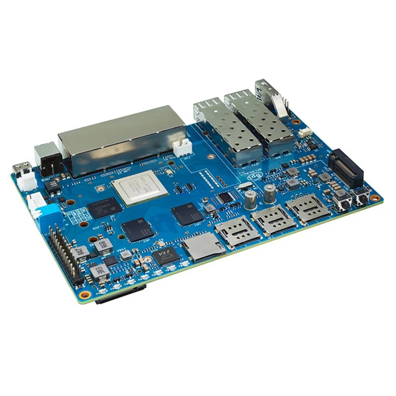 Для Banana Pi BPI-R4 Mediatek MT7988A четырехъядерный кронштейн Cortex-A73 4 ГБ DDR4 8 EMMC Smart Router Board