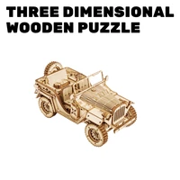 3d diy assembly kit model puzzle toy wooden scale model vehicle building toys set for adults and teenagers