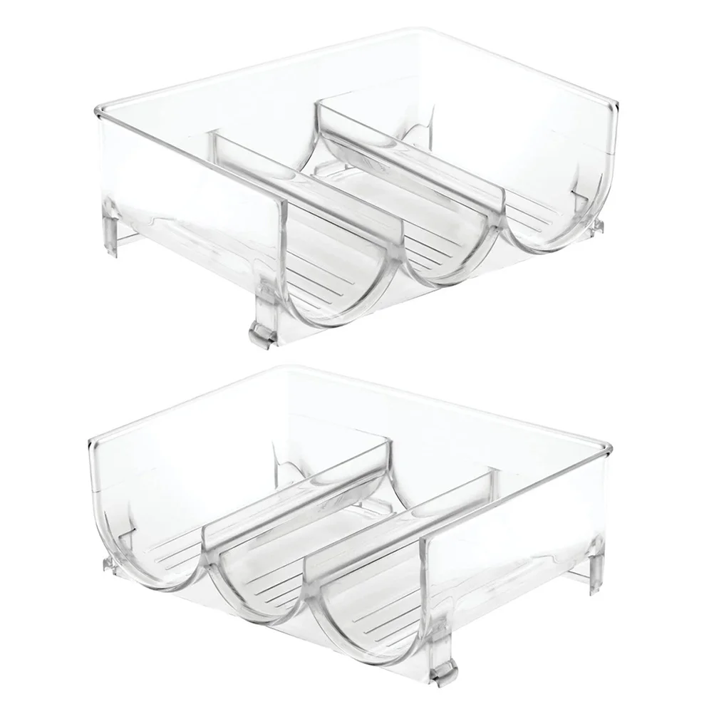 

Holder Rack Storage Bottle Organizer Stackable Display Fridgeshelf Water Bins Can Beer Cabinet Kitchen Bar Holdersdrink Stand