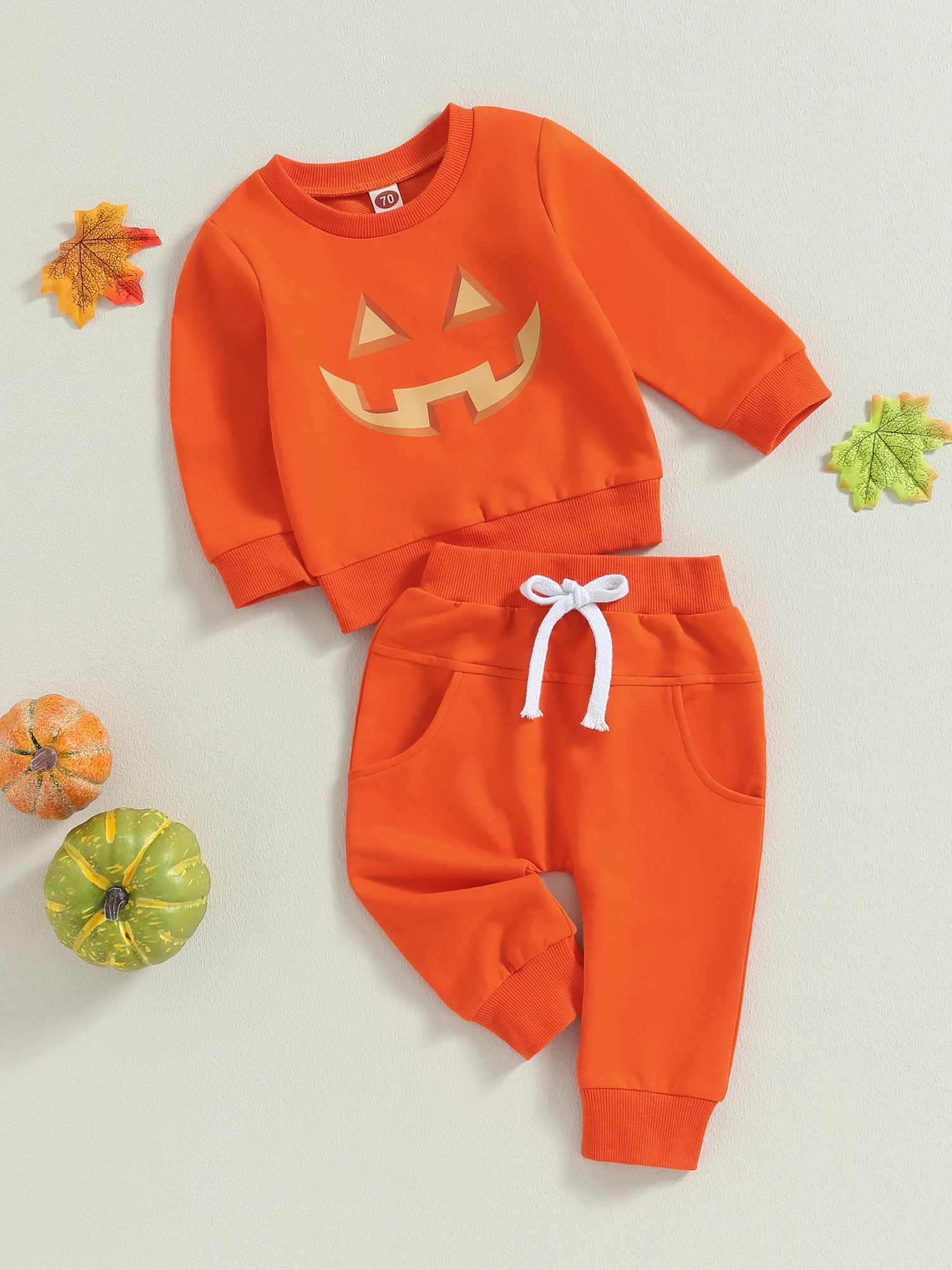 

Cute Baby Girl Halloween Costume Long Sleeve Ghost Print Romper Tutu Skirt Set Adorable Infant Toddler Fall Outfit