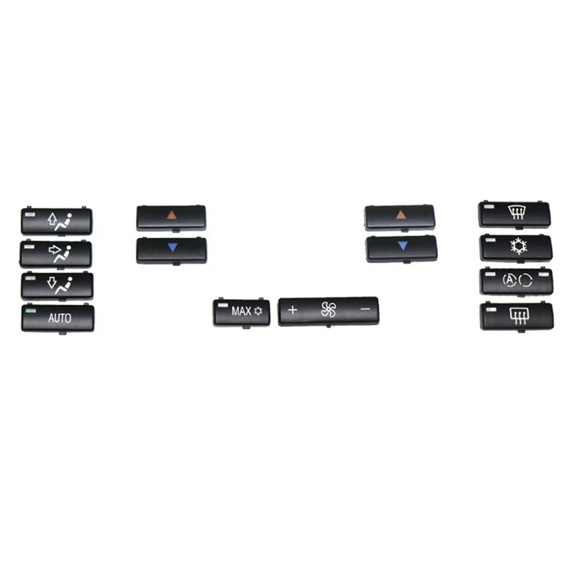 

Replacement Climate A/C Control Control Panel Car Button Key Caps Accessory For BMW E39 E53 M5 X5