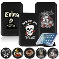 2022 tablet magnet pack bag for 7 8 10 10 1 inch cover sleeve stand pouch cobra print pu leather portable folding tablets case